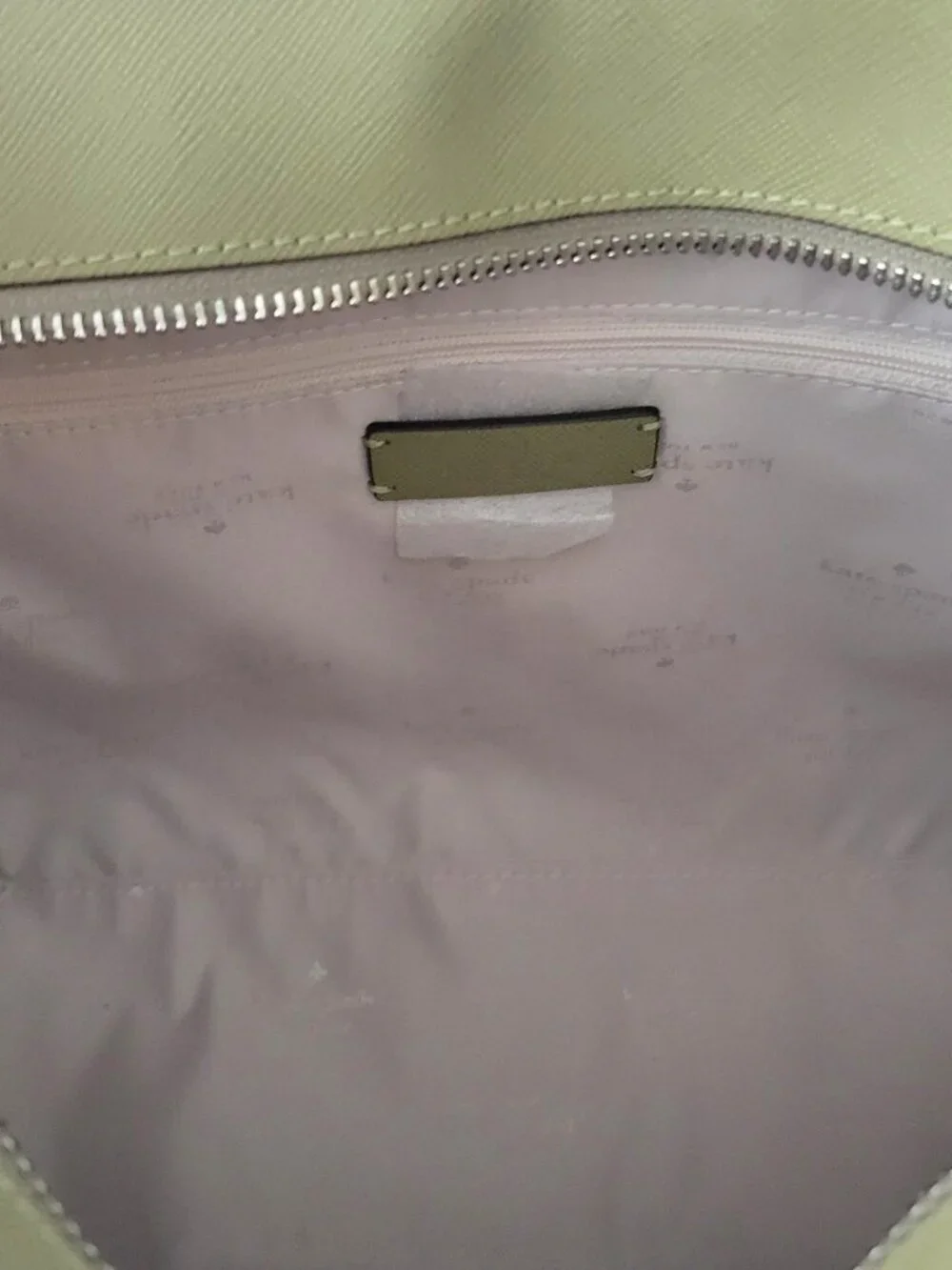 Kate Spade KP070 Gwen Saffiano PVC Medium Tote Handbag Elm Top Zip